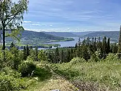 View of the north end of the Randsfjorden