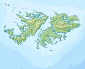 Mount Usborne is located in Falkland Islands