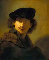 Self-Portrait with Velvet Beret and Furred Mantle (1634)