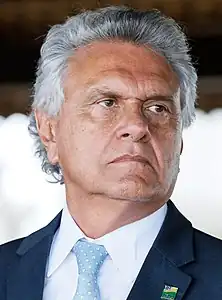 Governor of Goiás Ronaldo Caiadofrom Anápolis, Goiás