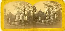 Image showing the Ross Lot within Rose Hill Cemetery, circa 1880s