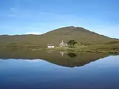 Ruin and Boathouse on Loch a' Bhraoin. This is the second time I have been here when the loch was flat calm.