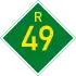 Provincial route R49 shield