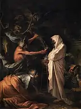 Saul and the Witch of Endor (1668), oil on canvas, 275 x 191&nbsp;cm., Louvre