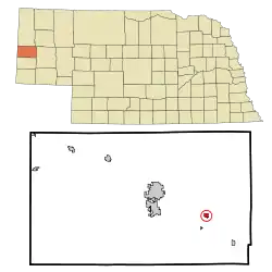 Location of Minatare, Nebraska
