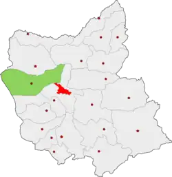 Location of Shabestar County in&nbsp;East&nbsp;Azerbaijan&nbsp;province
