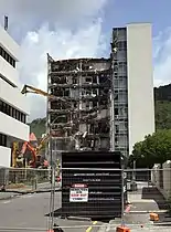 Demolition of building on Molesworth Street, Wellington
