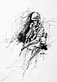 SKETCH OF A SOLDIER II by Theodore E. Drendel, CAT II, 1966–67