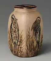 Small vase with birds, 1905, c. 3 in, 8&nbsp;cm tall