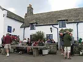 Visitors at the pub