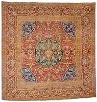 Ottoman carpet. Probably Cairo, Egypt. First half of the 17th century
