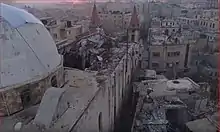 St Elijah Cathedral on Fahat Square was heavily damaged in the Syrian civil war (2016)