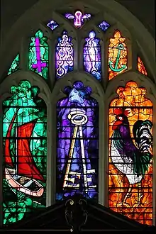 East window in St Peter's Church, Babraham, Cambridgeshire