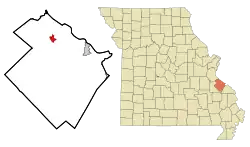 Location of Bloomsdale, Missouri