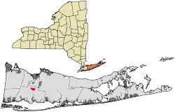 Location within Suffolk County