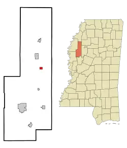 Location of Doddsville, Mississippi