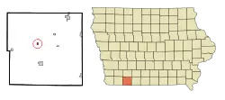 Location of Gravity, Iowa