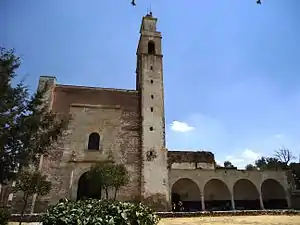 Temple and ex-convent of All Saints in Zempoala.