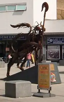This representation of the Bermondsey Lion was created by Kevin Boys for Southwark Council. It was unveiled on 16 July 2011.
