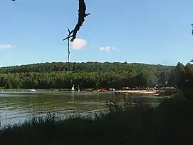 Nicolet Bay Beach, as viewed from the trail behind Site 616 on August 31st