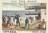 1881. Theater poster for All the Rage by W. D. Eaton