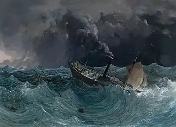 The Steamship Marianne in a Storm on the Black Sea