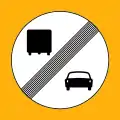 Ρ-62End of no overtaking from vehicles over 3.5 tonnes