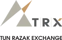 Official logo of Tun Razak Exchange Malay: Daerah pusat perniagaan Tun Razak ExchangeTamil: துன் ரசாக் எக்ஸ்சேஞ்ச்