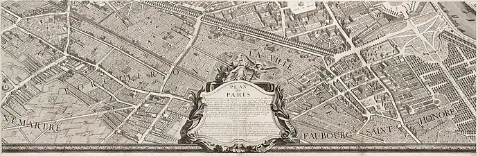 Paris by Louis Bretez, 1739