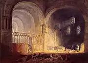 Transept of Ewenny Priory by J. M. W. Turner