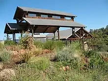 A portion of the winery facility at Twisted Oak Winery