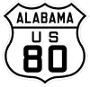 US 80 route marker
