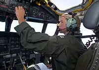 US Navy Grumman C-2 UHF/VHF-aircraft station used for aeronautical mobile (OR) service