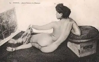 F. Viala"Young woman at Moroccan massage"