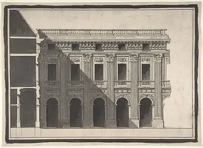 Design for the garden galleries of the Palais-Royal