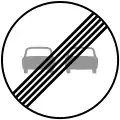 End of overtaking prohibition