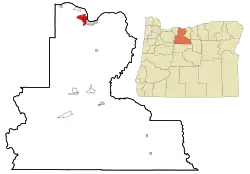 Location of Chenoweth, Oregon