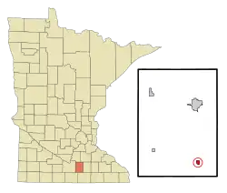 Location of New Richland, Minnesota