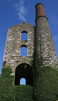 Woolf's Engine House at Condurrow.  More information on this building can be found at the Trevithick Society.
