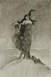 Woman & Madness Rule the World (ca. 1887–93) heliogravure (24.2 x 16.3&nbsp;cm) Los Angeles County Museum of Art
