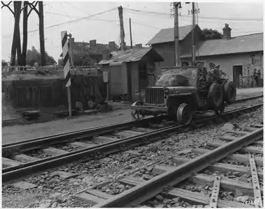 British Jeep in France, 1945
