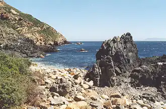 View from the bottom of the path to Blouklip
