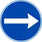 Right turn mandatory