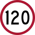 120&nbsp;km/h (75&nbsp;mph) on selected highways (the highest speed limit in Thailand)