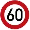 60 km/h Speed limit (DE)