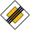 Priority road ends (DE)